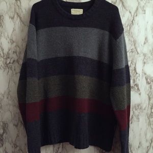 American Eagle Striped Wool Sweater WK